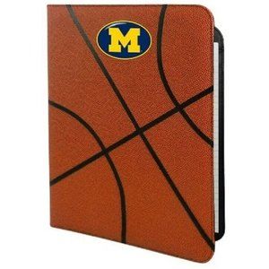 NCAA Michigan Wolverines Basketball Portfolio Notebook Basketball Grain 9.5"X13"